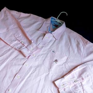 Tommy Hilfiger button down long sleeve shirt pink XL